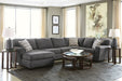 Ambee Slate 3 - Piece LAF Chaise Sectional - Gate FurnitureSectional