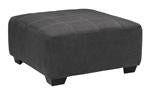 Ambee Slate Oversized Accent Ottoman - Lara FurnitureOttoman