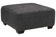 Ambee Slate Oversized Accent Ottoman - Gate FurnitureOttoman