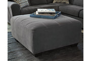 Ambee Slate Oversized Accent Ottoman - Lara FurnitureOttoman