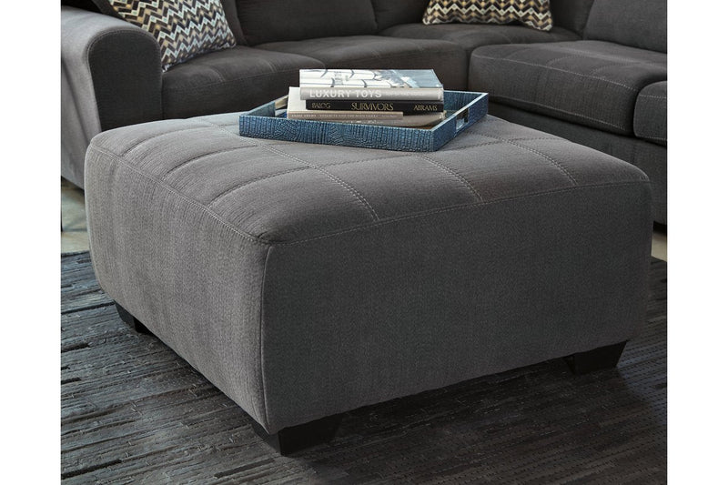 Ambee Slate Oversized Accent Ottoman - Lara FurnitureOttoman