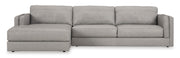Amiata Glacier Leather 2 - Piece LAF Sectional - Lara FurnitureSectional