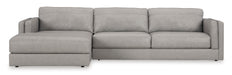 Amiata Glacier Leather 2 - Piece LAF Sectional - Gate FurnitureSectional