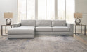 Amiata Glacier Leather 2 - Piece LAF Sectional - Gate FurnitureSectional