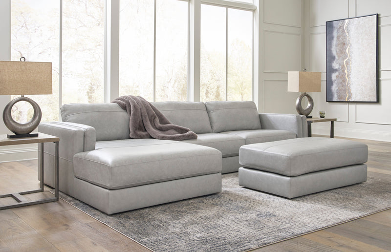Amiata Glacier Leather 2 - Piece LAF Sectional - Lara FurnitureSectional