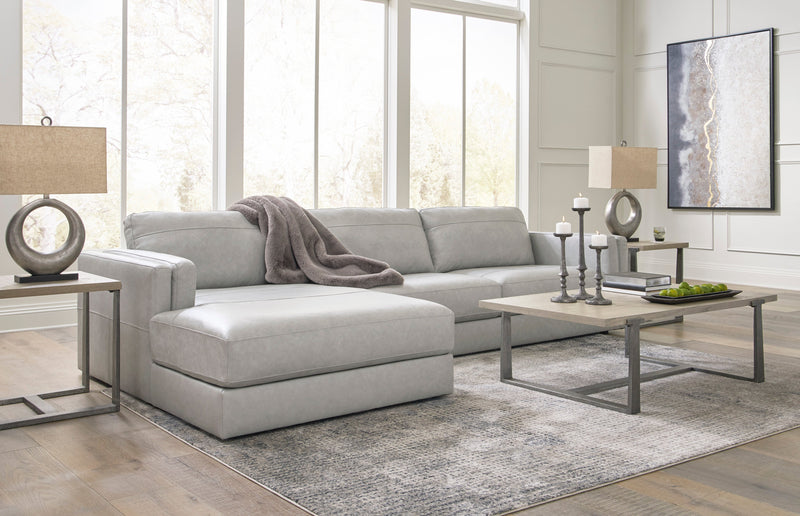 Amiata Glacier Leather 2 - Piece LAF Sectional - Lara FurnitureSectional