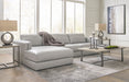 Amiata Glacier Leather 2 - Piece LAF Sectional - Gate FurnitureSectional