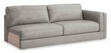 Amiata Glacier Leather 2 - Piece LAF Sectional - Gate FurnitureSectional