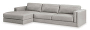 Amiata Glacier Leather 2 - Piece LAF Sectional - Lara FurnitureSectional