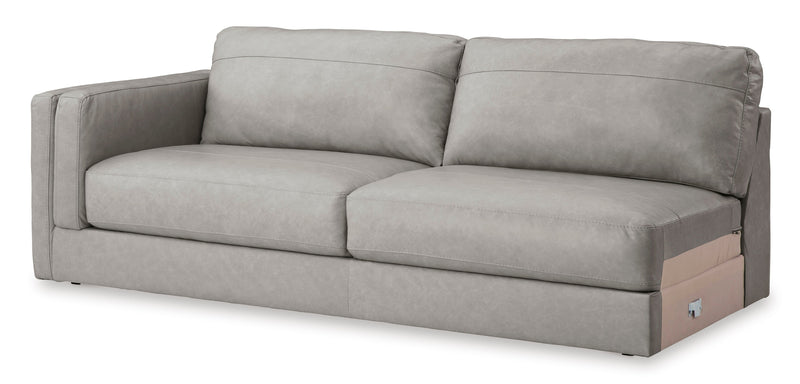 Amiata Glacier Leather 2 - Piece RAF Sectional - Lara FurnitureSectional