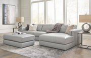 Amiata Glacier Leather 2 - Piece RAF Sectional - Lara FurnitureSectional