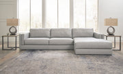 Amiata Glacier Leather 2 - Piece RAF Sectional - Lara FurnitureSectional