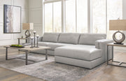 Amiata Glacier Leather 2 - Piece RAF Sectional - Lara FurnitureSectional