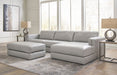Amiata Glacier Leather 2 - Piece RAF Sectional - Gate FurnitureSectional