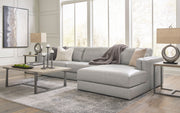 Amiata Glacier Leather 2 - Piece RAF Sectional - Lara FurnitureSectional