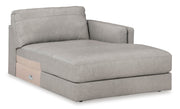 Amiata Glacier Leather 2 - Piece RAF Sectional - Lara FurnitureSectional