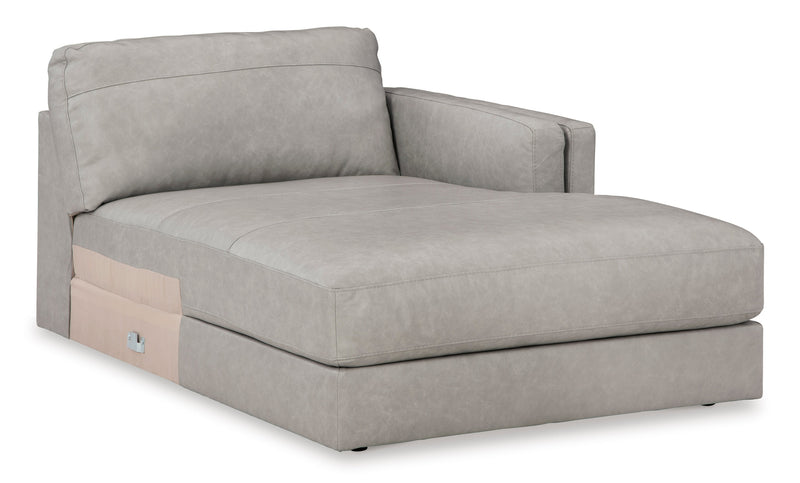Amiata Glacier Leather 2 - Piece RAF Sectional - Lara FurnitureSectional
