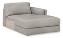 Amiata Glacier Leather 2 - Piece RAF Sectional - Gate FurnitureSectional