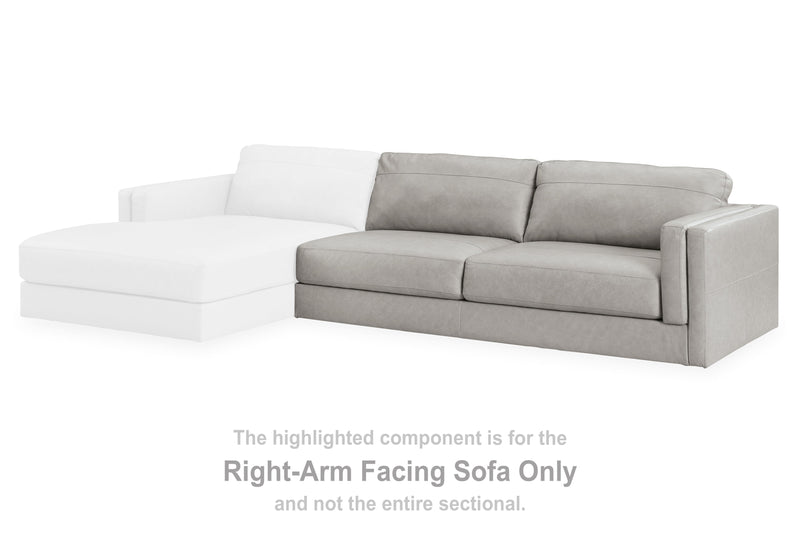 Amiata Glacier Right-Arm Facing Sofa - 5740467
