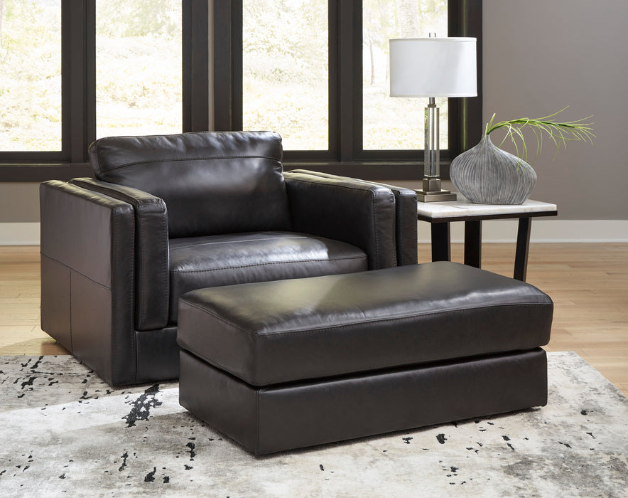 Amiata Onyx Leather Living Room Set - Gate FurnitureLiving Room Set