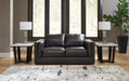 Amiata Onyx Leather Living Room Set - Gate FurnitureLiving Room Set