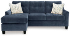 Amity Bay Sofa Chaise, Chair, and Ottoman in Ink - Gate FurnitureSectional