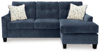 Amity Bay Sofa Chaise, Chair, and Ottoman in Ink - Gate FurnitureSectional