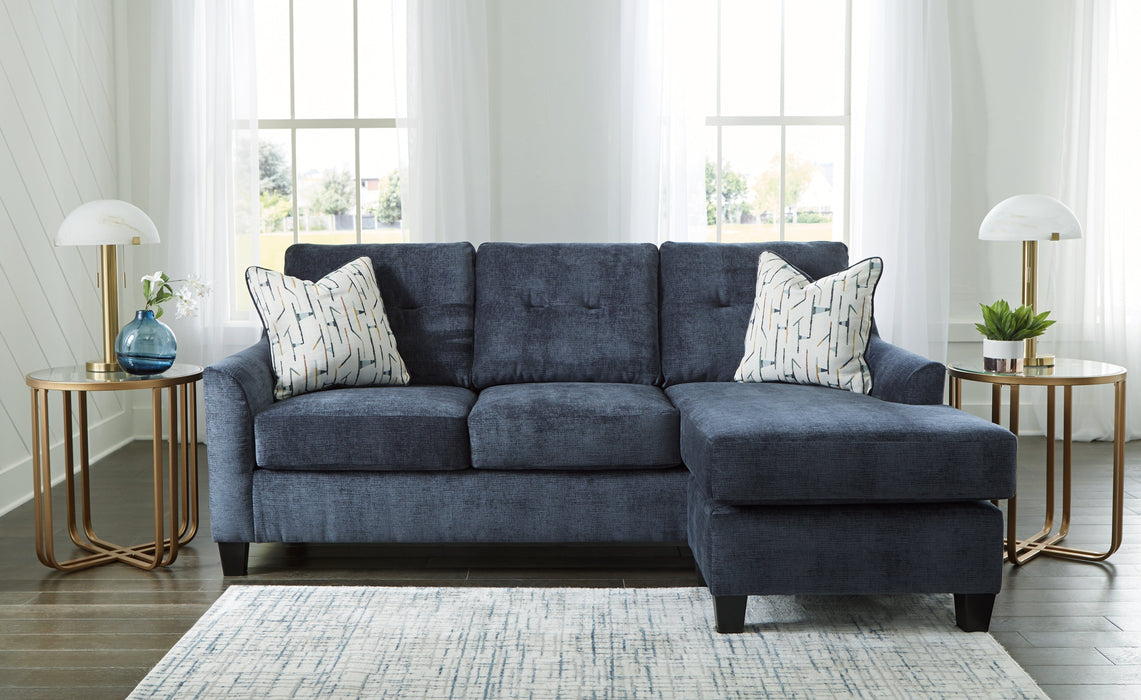 Amity Bay Sofa Chaise, Chair, and Ottoman in Ink - Gate FurnitureSectional