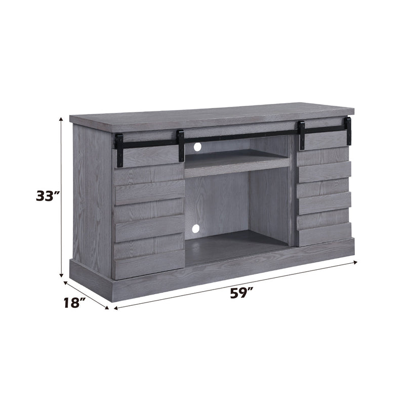 Amrita Tv Stand W/Fireplace - 91616