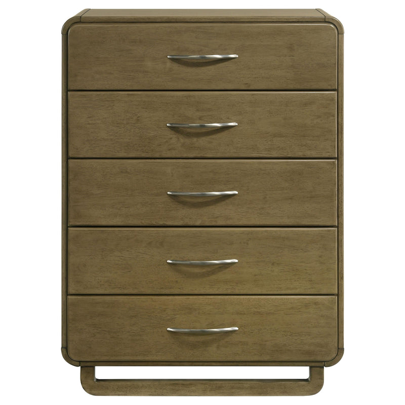 Amsbury 5-drawer Chest of Drawers Nutmeg - 224275