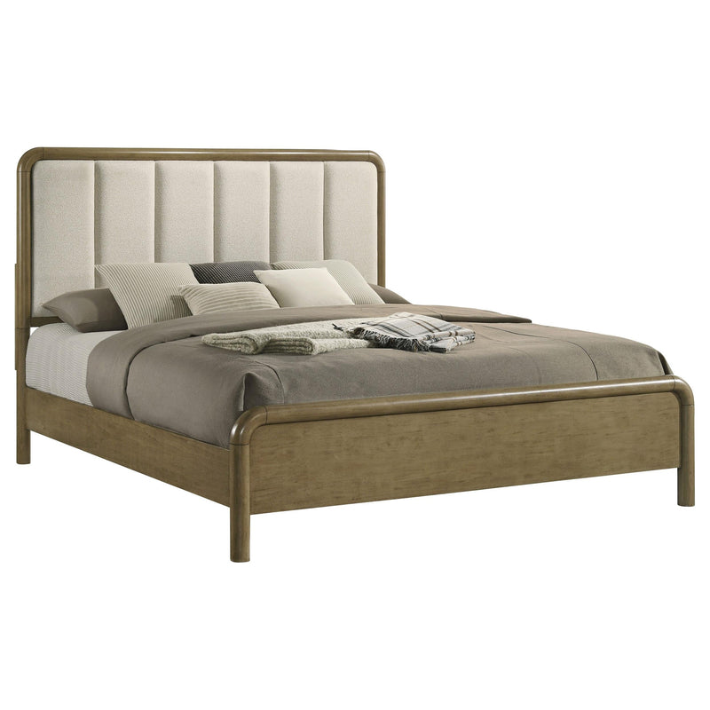 Amsbury 59-inch Upholstered Queen Bed Nutmeg - 224271Q