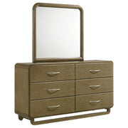Amsbury 6-drawer Dresser and Mirror Nutmeg - 224273M