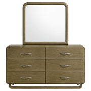 Amsbury 6-drawer Dresser and Mirror Nutmeg - 224273M