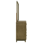 Amsbury 6-drawer Dresser and Mirror Nutmeg - 224273M