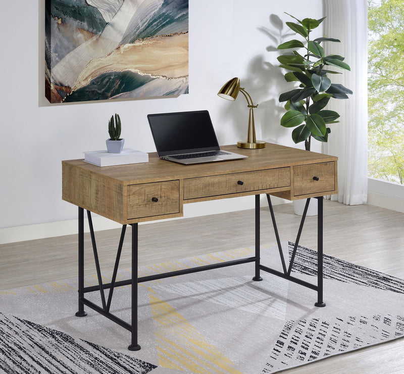 Analiese 47-inch 3-drawer Writing Desk Mango - 802001