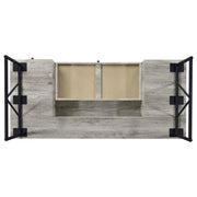 Analiese 63-inch 4-drawer Writing Desk Grey Driftwood - 801999