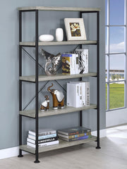 Analiese 63-inch 4-shelf Bookshelf Grey Driftwood - 801546