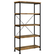 Analiese 63-inch 4-shelf Bookshelf Rustic Nutmeg - 801542
