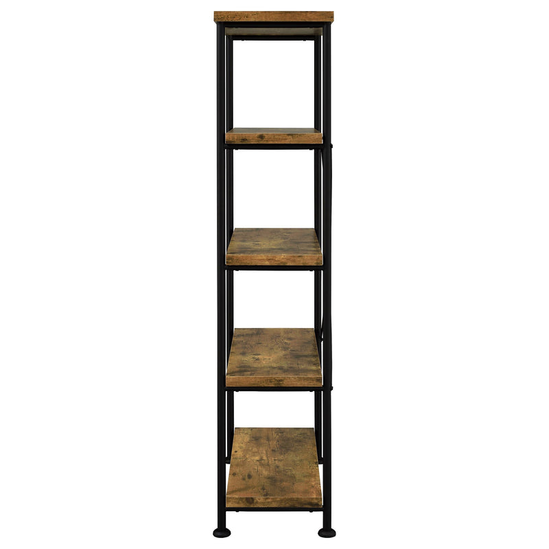 Analiese 63-inch 4-shelf Bookshelf Rustic Nutmeg - 801542