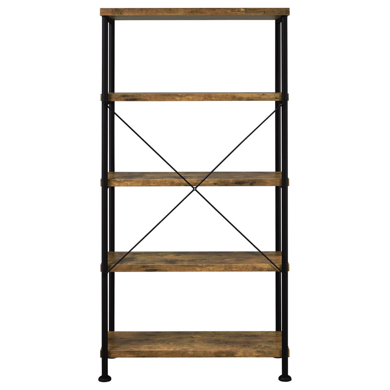 Analiese 63-inch 4-shelf Bookshelf Rustic Nutmeg - 801542