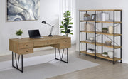 Analiese 63-inch 4-shelf Double Bookshelf Mango - 801853
