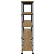 Analiese 63-inch 4-shelf Double Bookshelf Mango - 801853