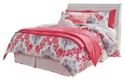 Anarasia Full Sleigh Headboard, Dresser, Mirror and Chest in White - PKG002574