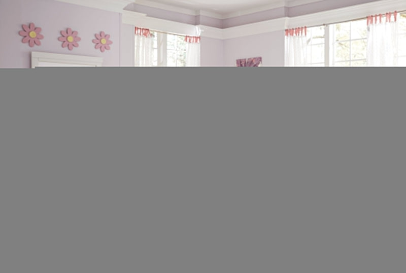 Anarasia Twin Sleigh Bed with Mirrored Dresser, Chest and 2 Nightstands in White from Ashley - Lara Furniture