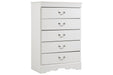 Anarasia White Chest of Drawers - Gate FurnitureChest
