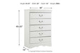 Anarasia White Chest of Drawers - Gate FurnitureChest
