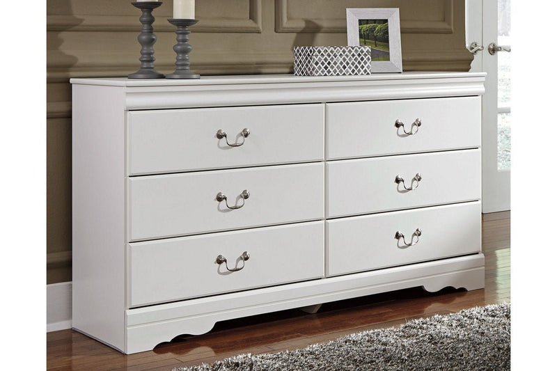 Anarasia White Dresser - Lara FurnitureDresser