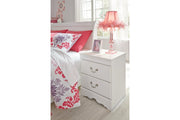 Anarasia White Nightstand - Lara FurnitureNightstand