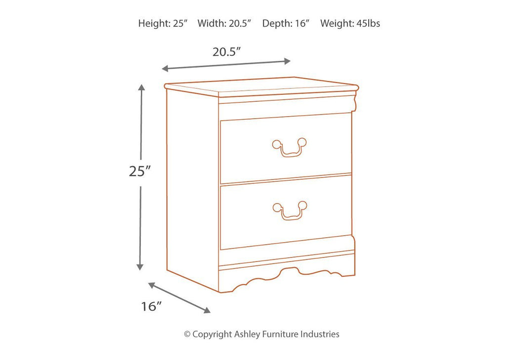 Anarasia White Nightstand - Gate FurnitureNightstand