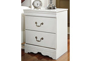 Anarasia White Nightstand - Lara FurnitureNightstand